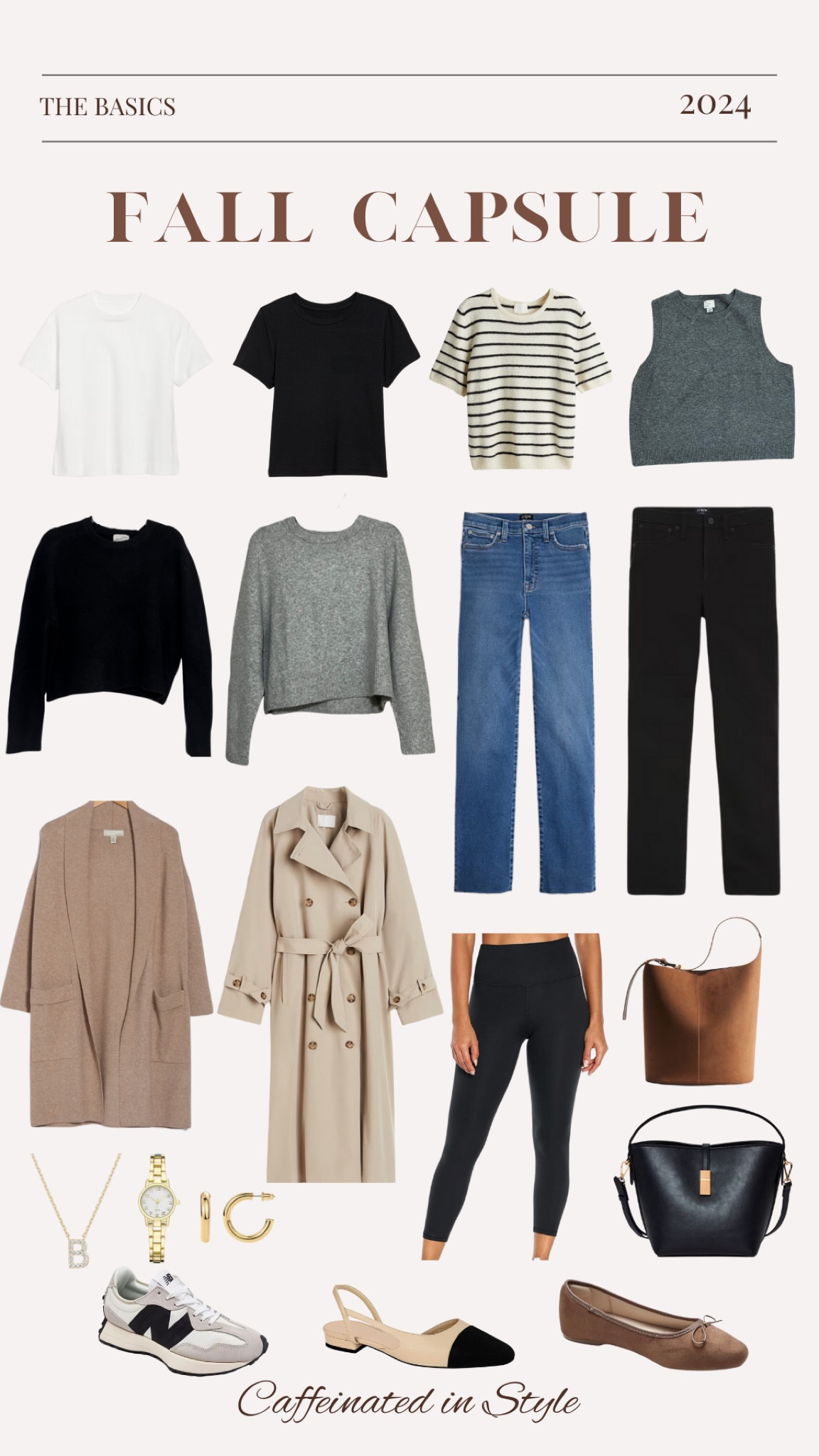 Fall 2024 Capsule// the basics 🖤 under 20 items that you can mix & match all season! Never feel like you have nothing to wear again! 

#LTKMidsize #LTKStyleTip #LTKFindsUnder50