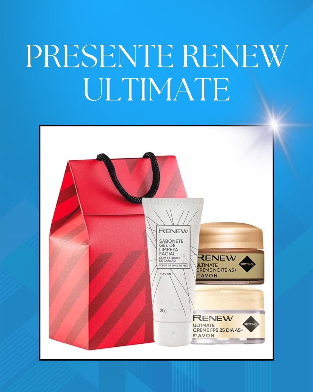 🎁 Surpreenda alguém especial com o Presente Renew Ultimate da Avon! ✨ Deixe a pele radiante e revitalizada com este conjunto luxuoso. 🌟 Perfeito para quem merece o melhor cuidado para a pele! #PresenteAvon #RenewUltimate #CuidadosComAPele #Beleza #Revitalização #PeleRadiante #PresenteEspecial ✨

#LTKbrasil #LTKmens #LTKbump