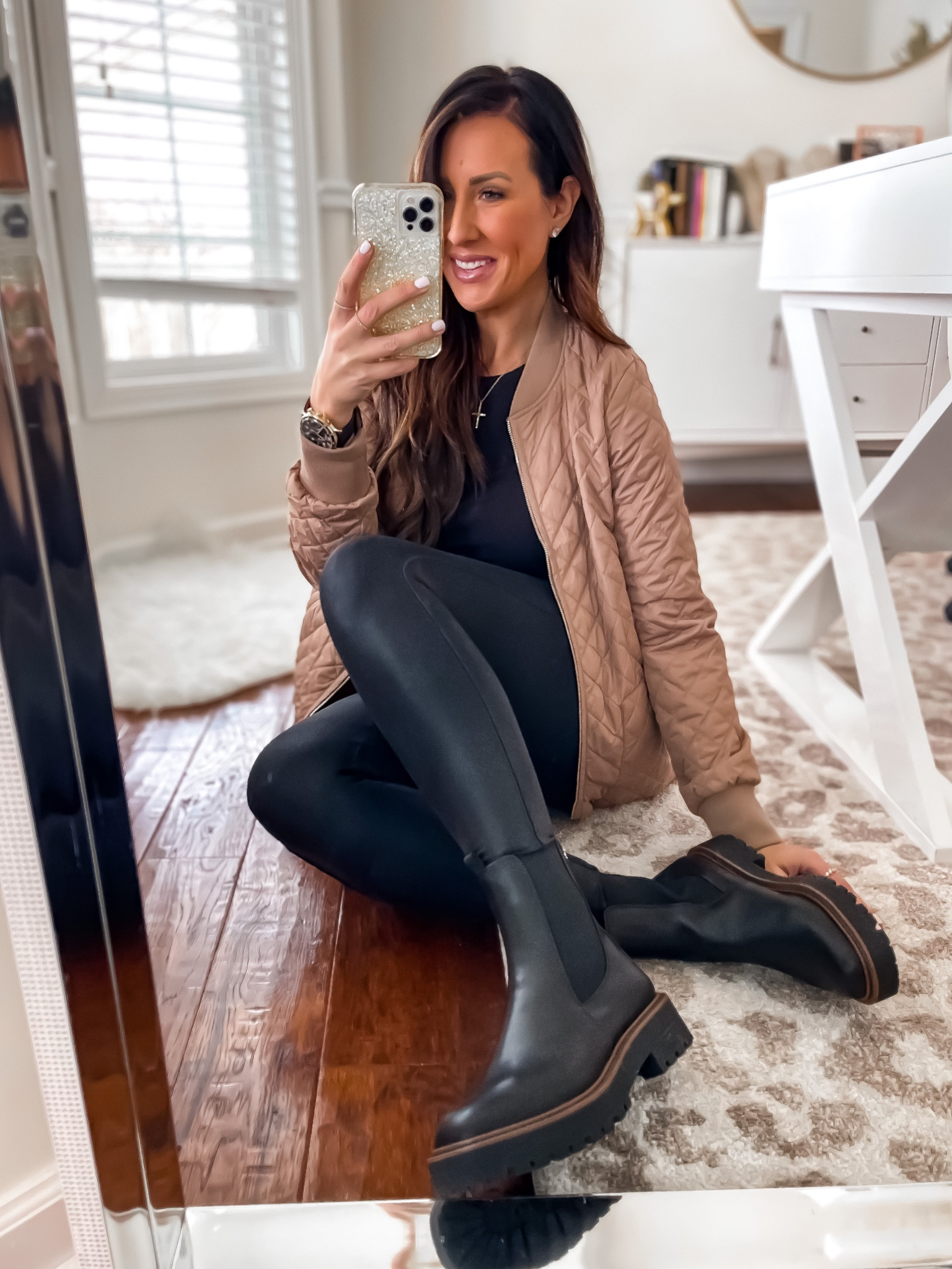 Spanx on sale 20% off 
Size large 
Laguna boot on sale use code HOLIDAY


#LTKHoliday #LTKcurves #LTKCyberweek