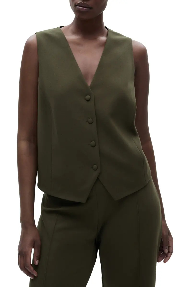 MANGO Suit Waistcoat with Buttons | Nordstrom | Nordstrom