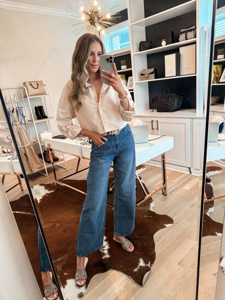 Amazon fashion / wide leg jeans / spring outfit / amazon outfit 

Wearing a medium in the top, small in the jeans 



#LTKfindsunder50 #LTKstyletip #LTKfindsunder100