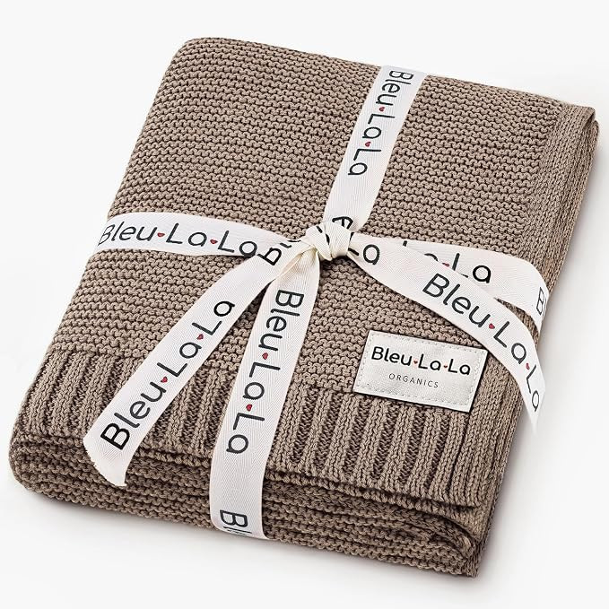 Organic Cotton Baby Swaddle Blanket - 100% Luxury Organic Cotton Knit Receiving Blanket - Soft Wa... | Amazon (US)