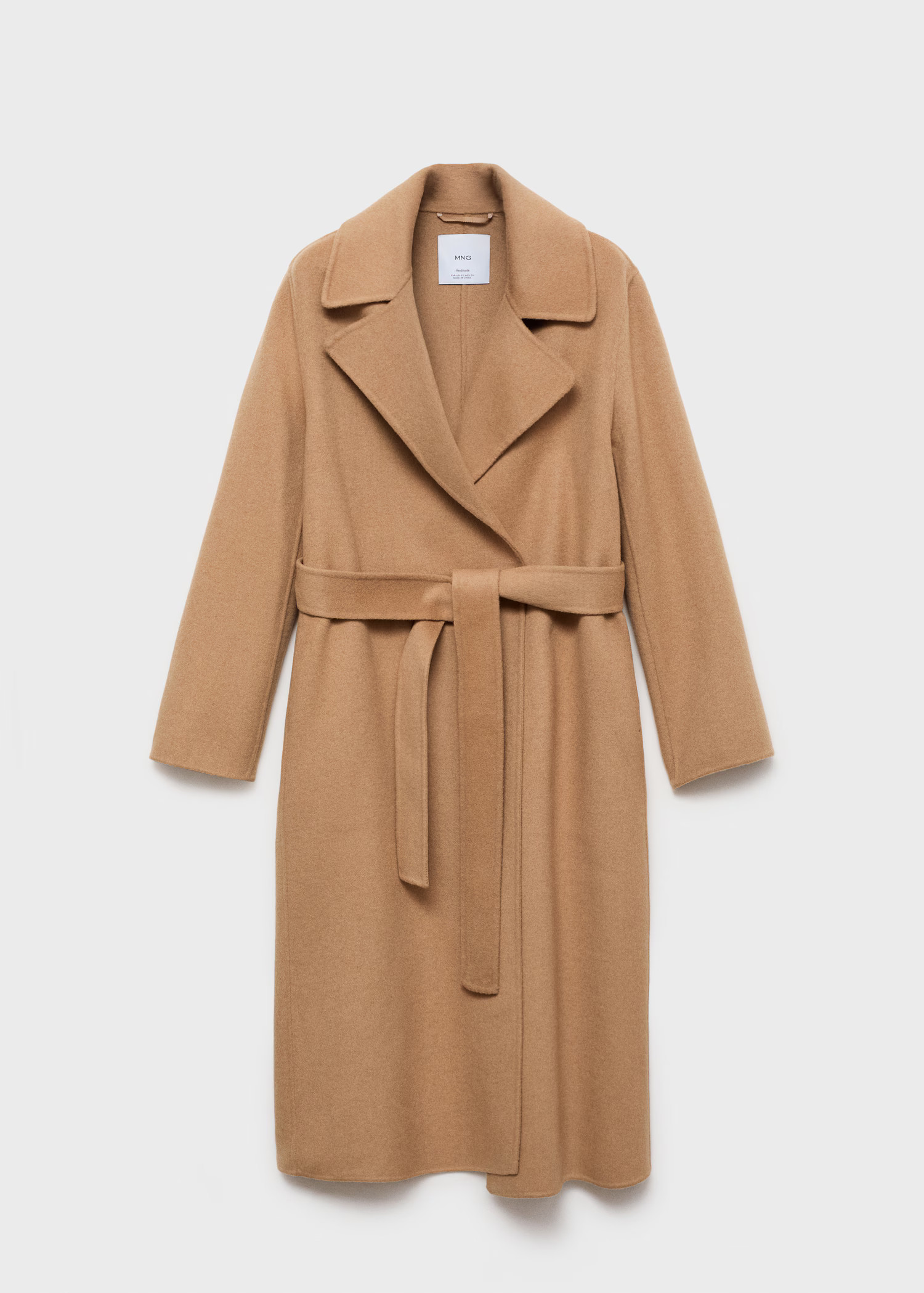 Belt handmade coat - Women | MANGO United Kingdom | MANGO (UK)