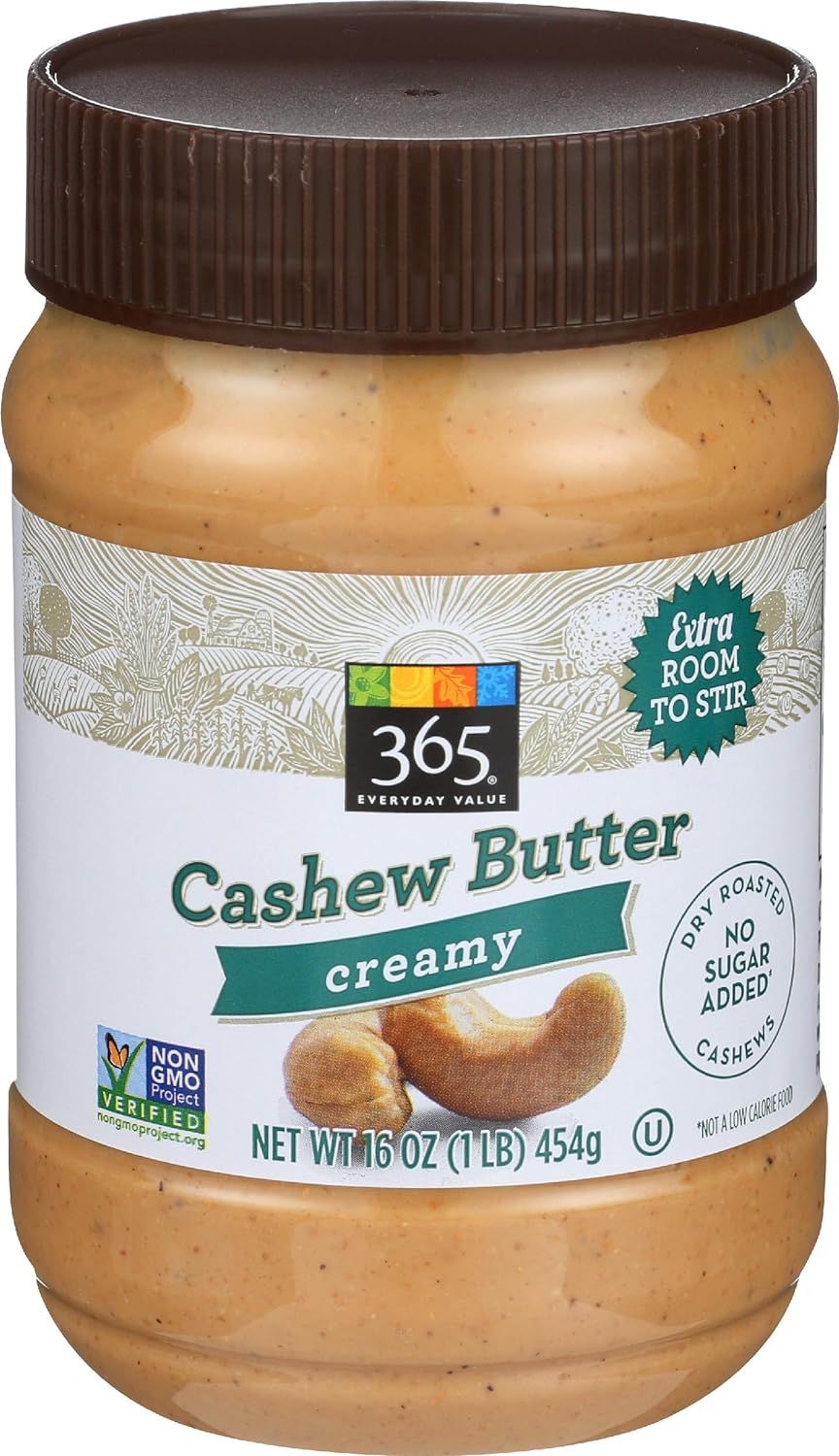 365 Everyday Value, Creamy Cashew Butter, 16 oz | Amazon (US)