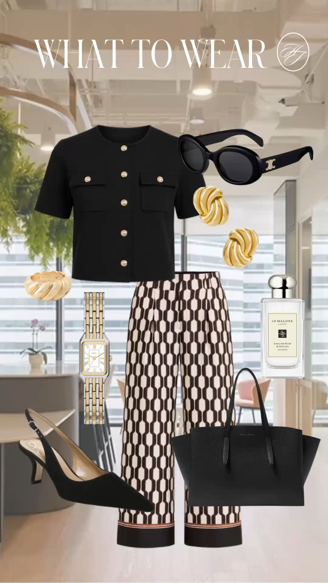 What to Wear for a Day at the Office

If you’re heading into the office, this outfit does all the work for you. The statement trousers paired with a classic black top create a sophisticated look that’s comfortable enough for a full day of meetings.

#OfficeOOTD #WorkwearStyle #ProfessionalStyle #OfficeFashion #LTKLooks

#LTKSaleAlert #LTKWorkwear #LTKootd
