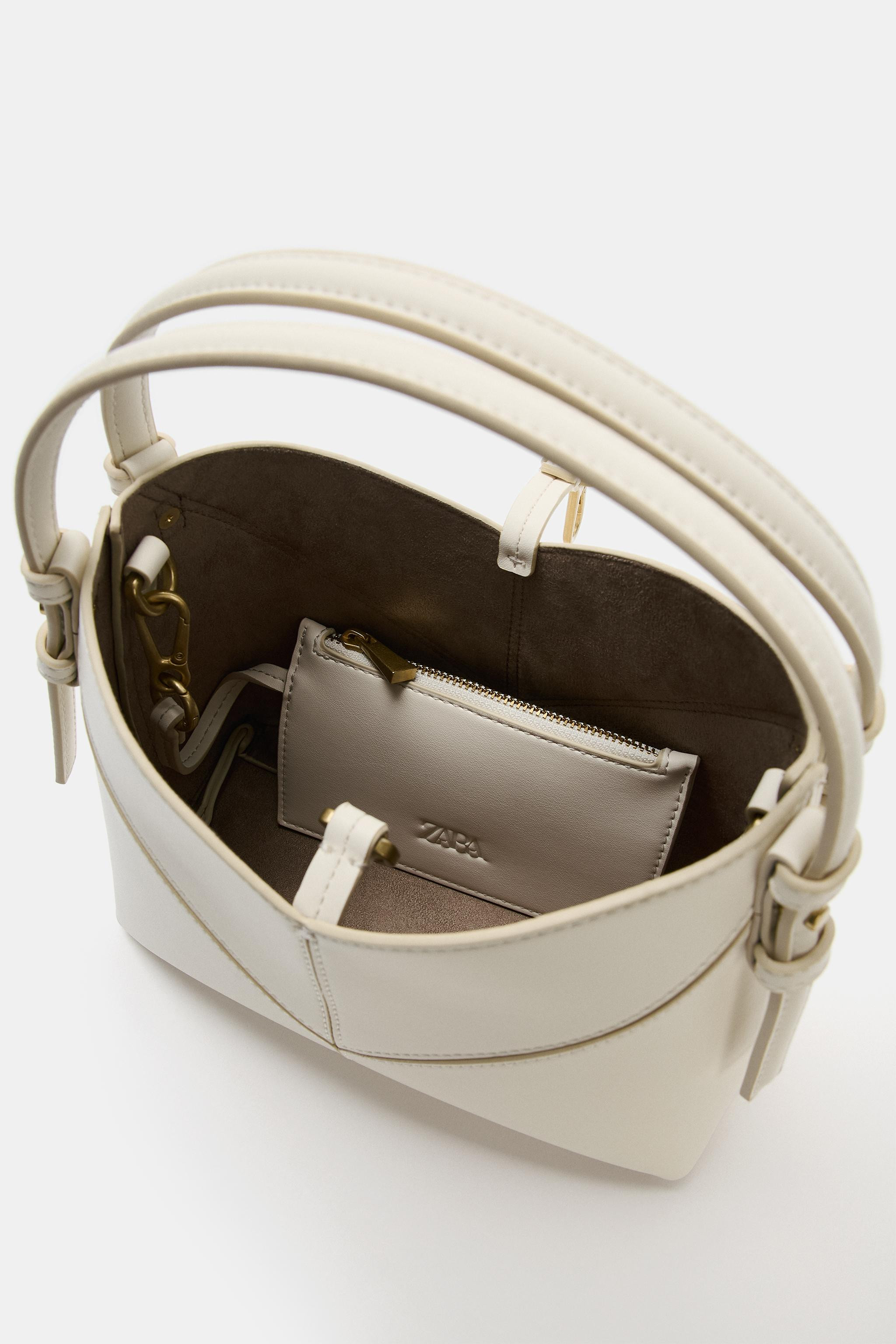 MINI BUCKET BAG WITH TOPSTITCHING | Zara UK