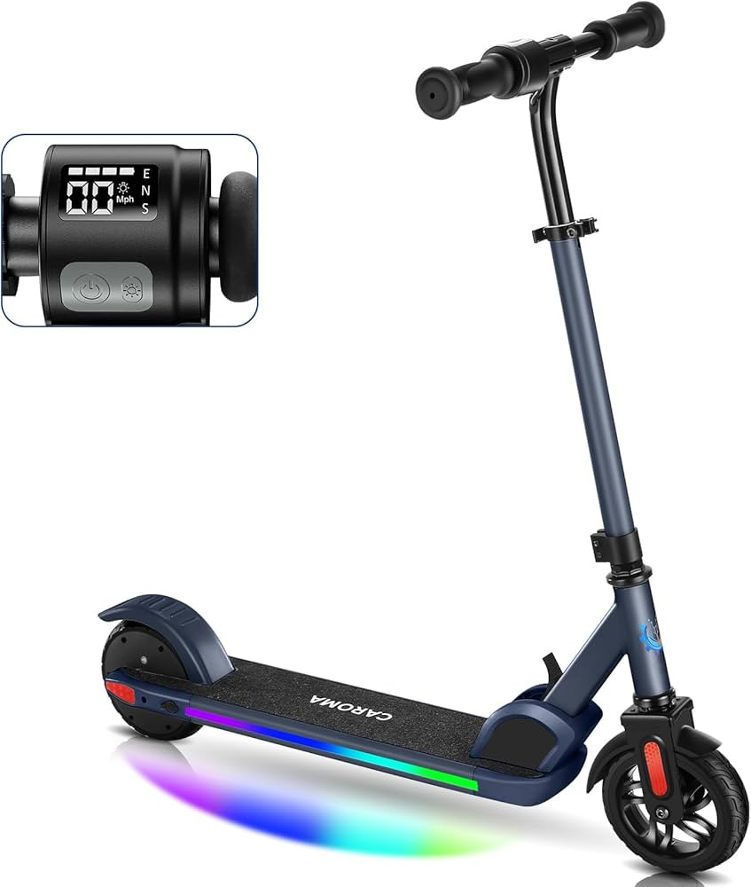 Caroma Electric Scooter for Kids Ages 6-14, 150W/180W Motor, 10 mph, 80 mins Ride Time, Adjustabl... | Amazon (US)