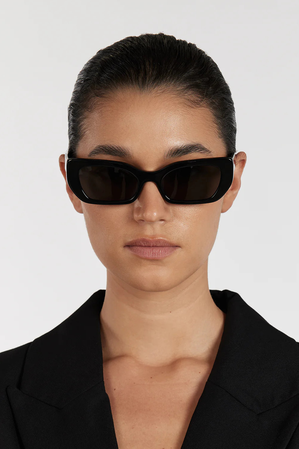 ELISA JOHNSON COOKIE IN GLOSS BLACK SUNGLASSES | DISSH