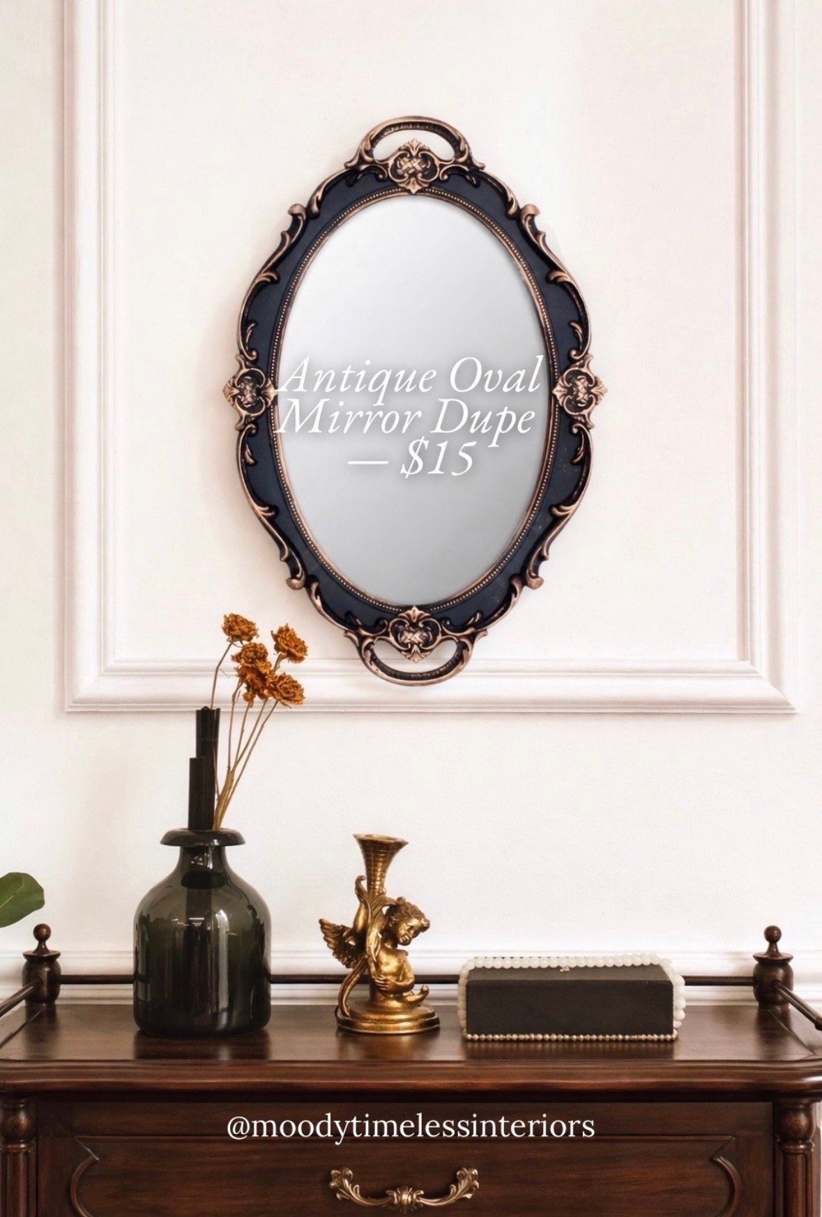 This little mirror is giving SO much character for under $15! 🖤 The ornate vintage frame, the oval silhouette — it looks like something you’d find at an antique shop for 10x the price. Currently 25% off and Amazon’s Choice with 800+ reviews. Style it on a gallery wall, in an entryway, or as a vanity accent. Multiple colorways available too! 🛒 Tap to shop before the sale ends.

#LTKHome