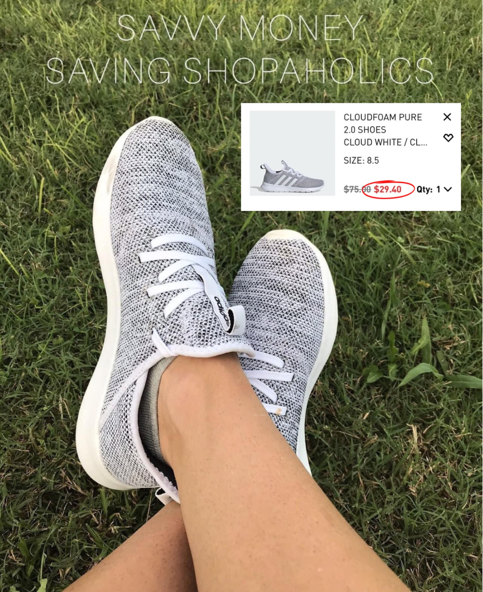 $29 Cloudfoam sneakers + FS! They are so comfortable! I got my normal size of 8.5 and they fit normal for me, but some say they fit big, so you may want to size down half a size. 

#LTKSaleAlert