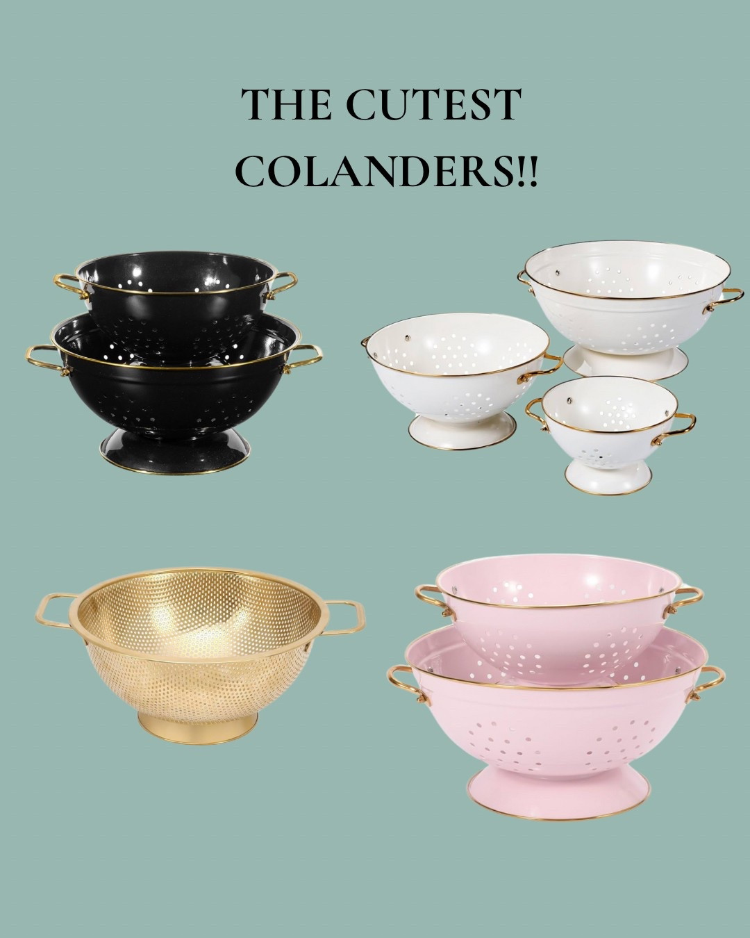 I was looking for colanders and now I can’t pick one! Which is your favorite?



#LTKSeasonal #LTKHome #LTKGiftGuide