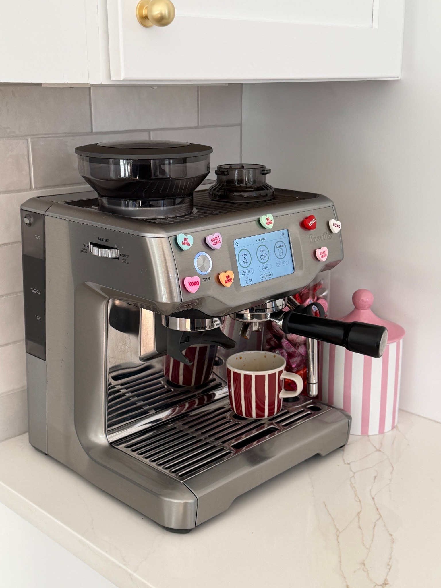 Valentine’s Day coffee bar decor 
Pink canister is from Target dollar section!

#LTKValentine #LTKHome