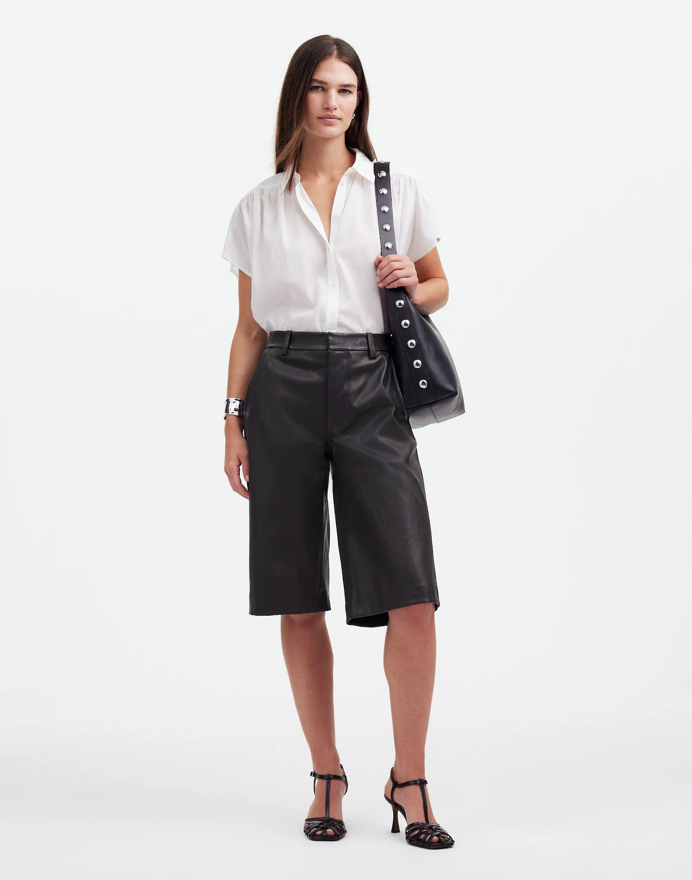Stretch Leather Culottes | Madewell | Madewell