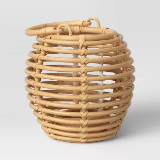 Rattan Woven Lantern Holder Brown - Opalhouse™ | Target