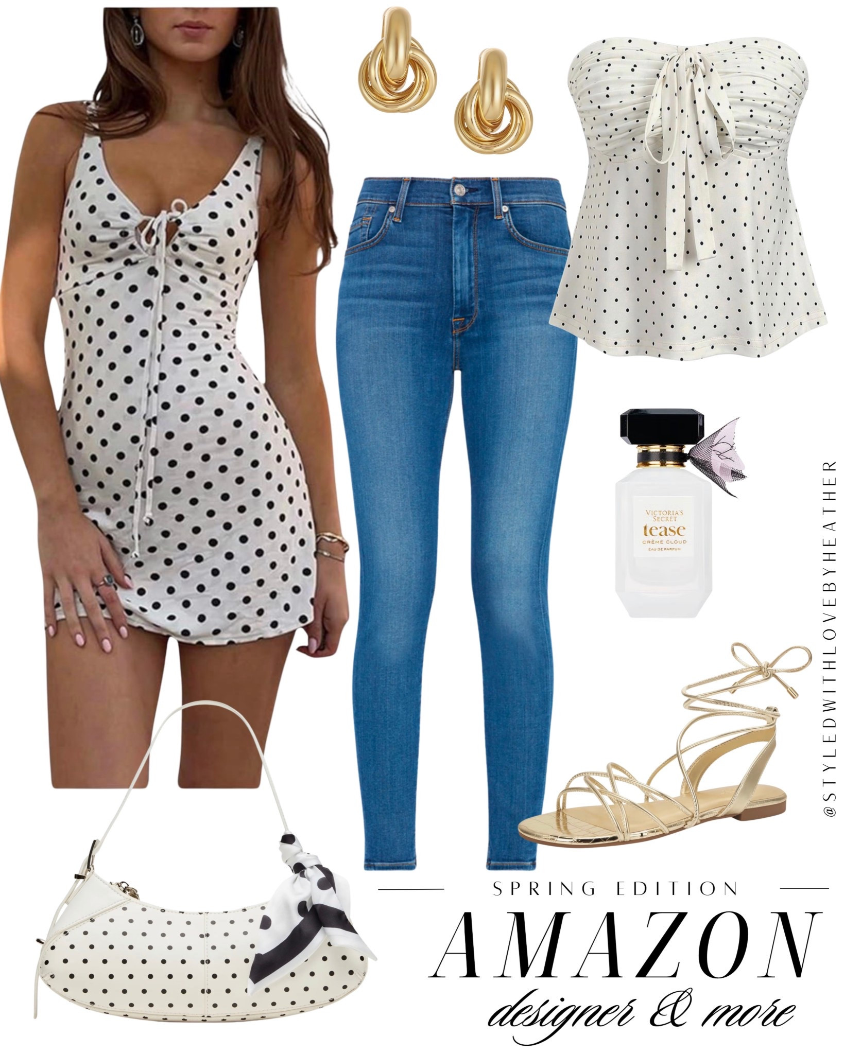 Spring outfit but make it Parisian chic 🤍🖤

Polka dots, gold details, light denim, and strappy sandals — the easiest way to look feminine + put together without overthinking your outfit.
Every piece gives designer energy… every price is Amazon.

Wear it as a dress for brunch or style the top with jeans for everyday — one outfit, multiple looks ✔️

Everything linked here on my LTK ✨

 

 #LTKSpringSale #LTKootd #LTKPetite