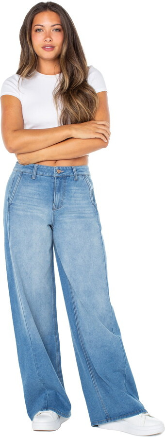Celebrity Pink Wide Leg Trouser Pocket Jean | Walmart (US)
