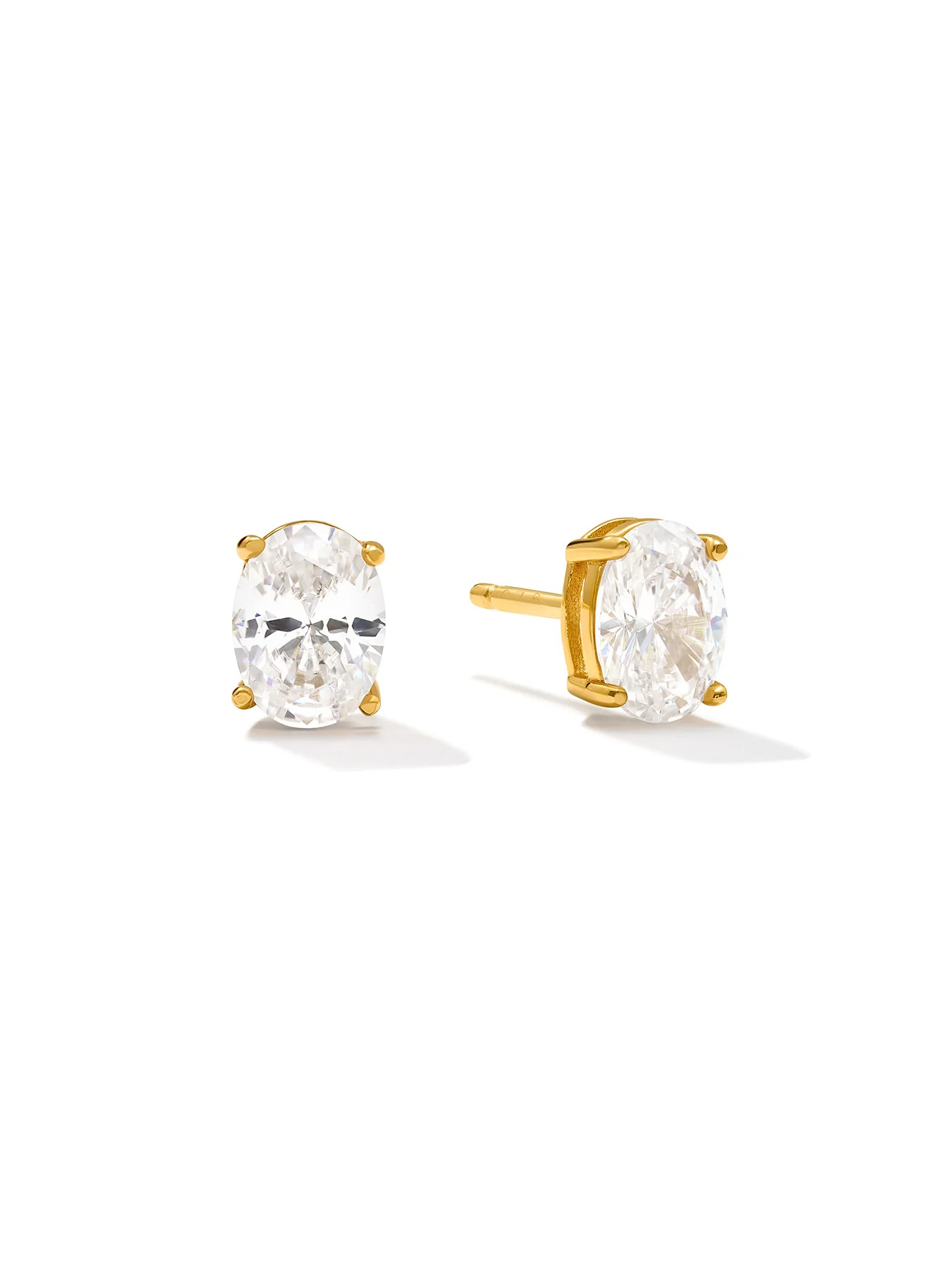 OVAL CUT - Studs • Color: Gold Vermeil | Ninety-9
