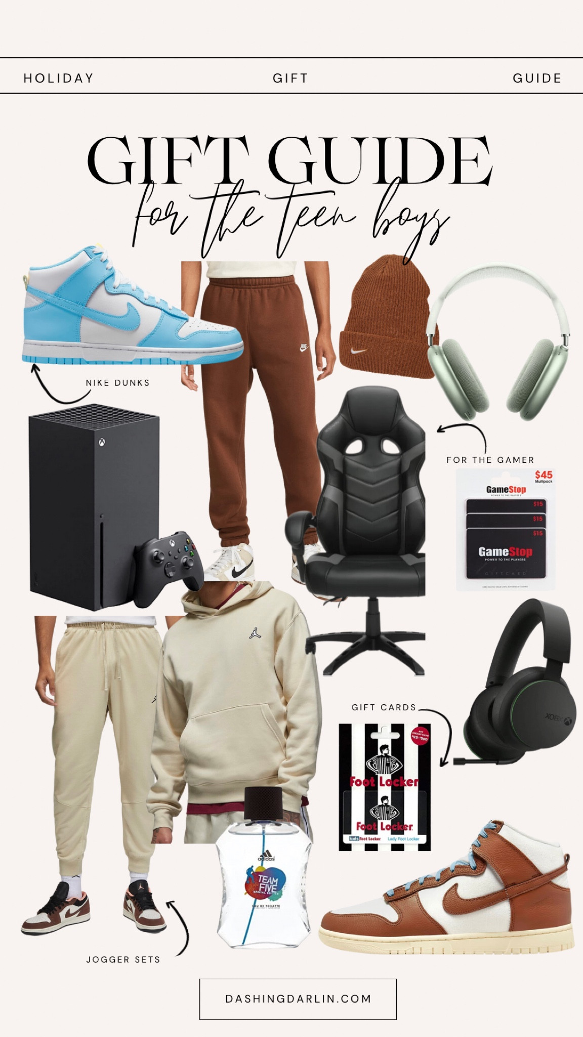 Gift guide for teen boys ~ will add more on my blog!! But, these are a lot of things on our boy’s list. 

#christmasshopping #teengifts #girlgiftguide #christmasgiftideas #giftideas #amazonfinds #lululemon #nike #teenstyle 


#LTKHoliday #LTKSeasonal #LTKkids
