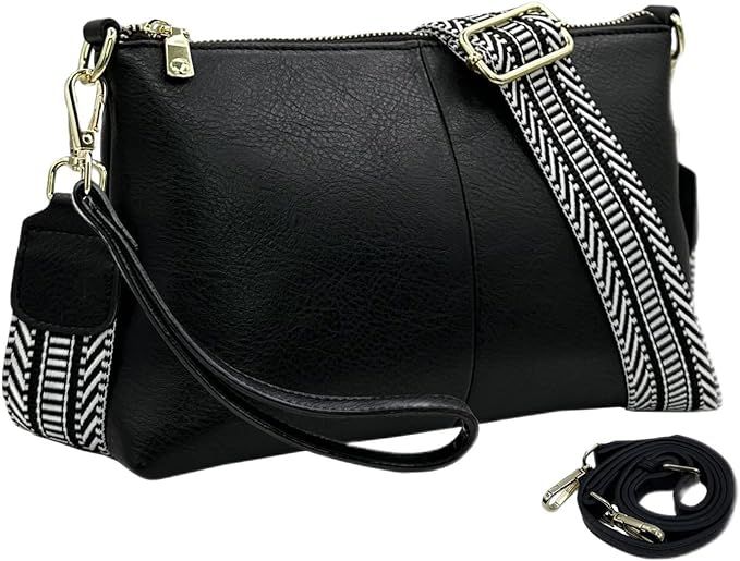 lifwimner Small Crossbody Clutch Purses Bags for Women Wristlet Wallet Vegan Shoulder Handbags Gu... | Amazon (US)