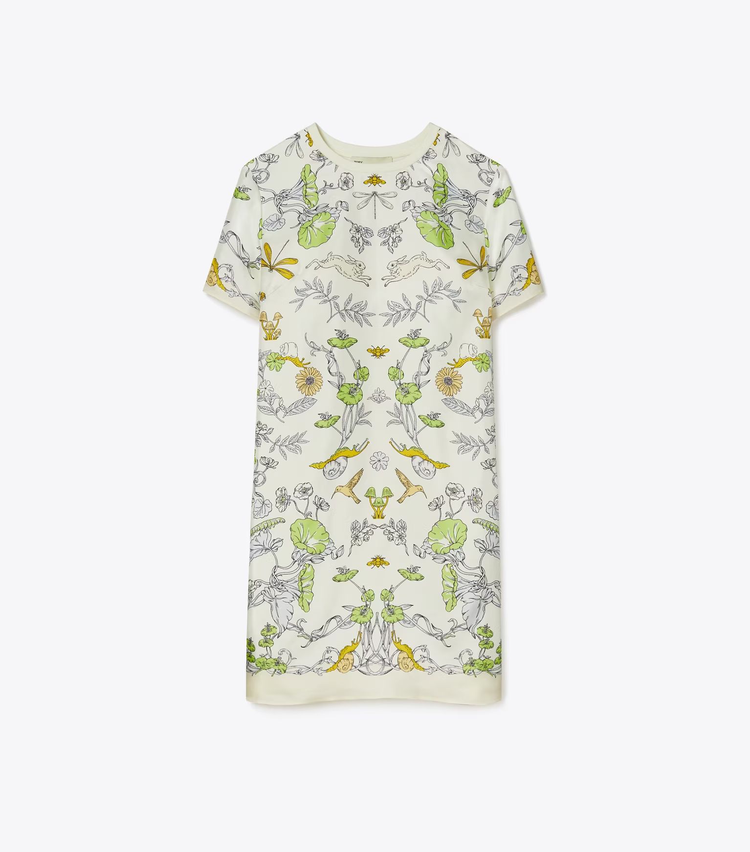 Silk Front T-Shirt Dress: Women's Designer Dresses | Tory Burch | Tory Burch (US)