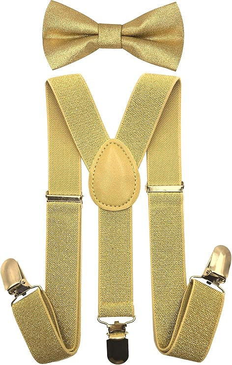 Kids, Toddlers Suspender and Bow Tie Set, Adjustable Set and Colors for Boys and Girls | Amazon (US)