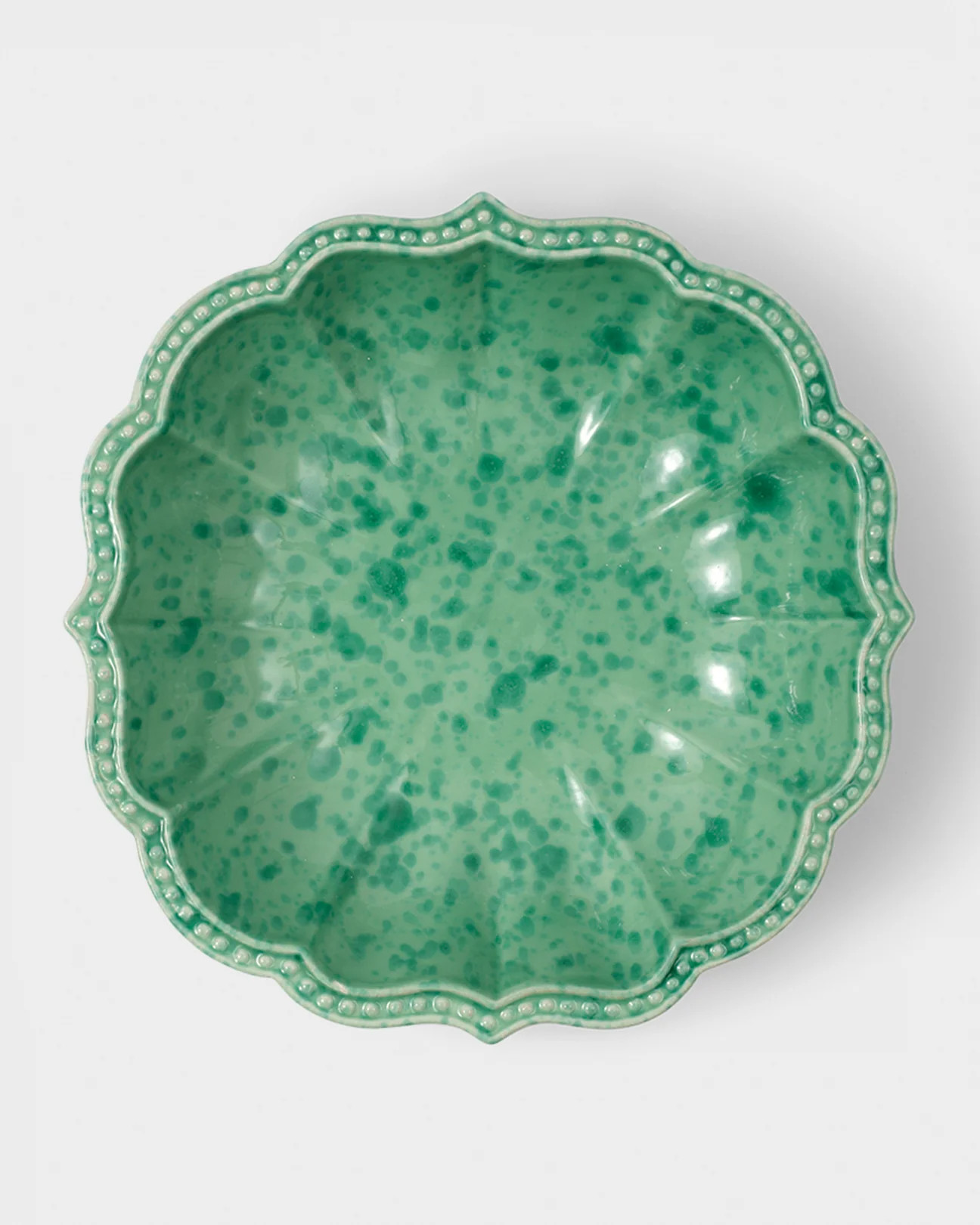 Speckled Serving Bowl, Green | Cabana Magazine