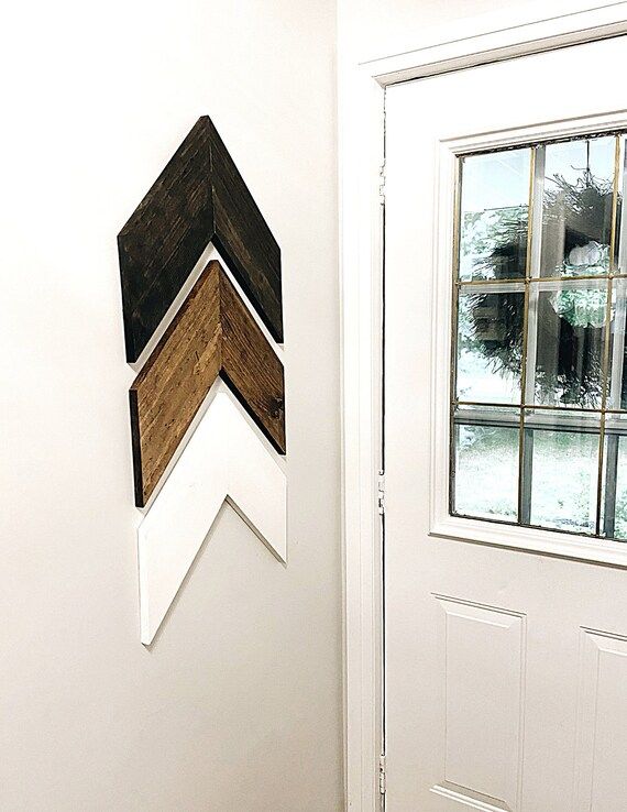 Wooden Arrow Trio  Chevron Arrows  Wooden Wall Decor  | Etsy | Etsy (CAD)