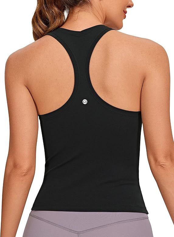 CRZ YOGA Butterluxe Racerback Workout Tank Tops for Women Sleeveless Gym Tops Athletic Yoga Shirt... | Amazon (US)