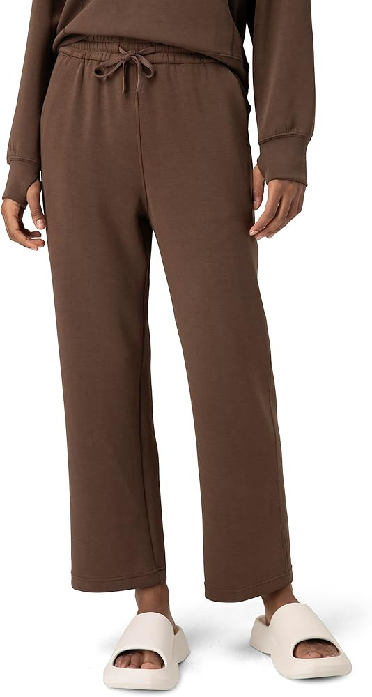 Colorfulkoala Women's High Waisted Ultra Soft Drawstring Modal Sweatpants Wide Leg Casual Lounge ... | Amazon (US)