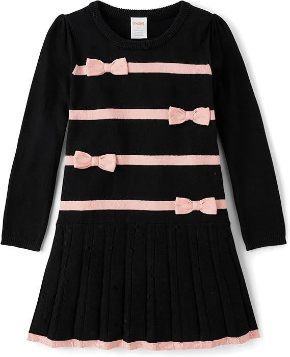 Gymboree,and Toddler Long Sleeve Sweater Dresses,Black Bows,18-24 Months | Amazon (US)