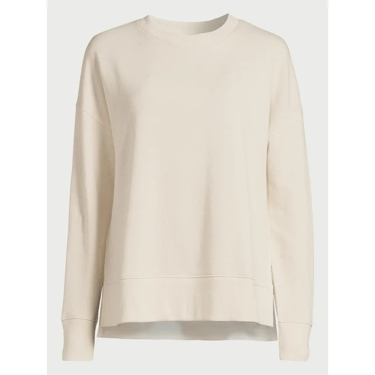 Time and Tru Women's High Low Pullover Sweatshirt, Sizes S-3XL | Walmart (US)