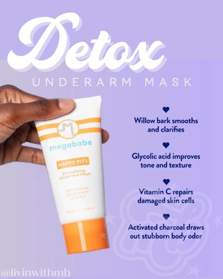 This underarm detox mask from Megababe helps draw out odor-causing impurities, smooths, clarifies, and helps improve tone and texture!

#LTKSeasonal #LTKstyletip #LTKbeauty