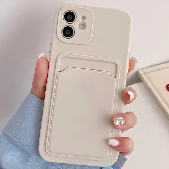 BlingStar - Plain Card Holder Phone Case - iPhone 12 Pro Max / 12 Pro / 12 / 12 mini / 11 Pro Max... | YesStyle Global