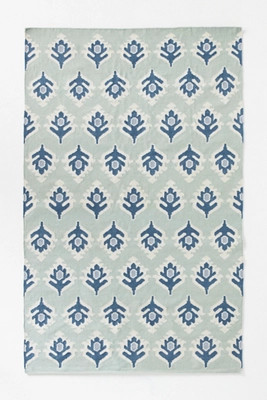 Flatwoven Indoor/Outdoor Floral Rug | Anthropologie (US)