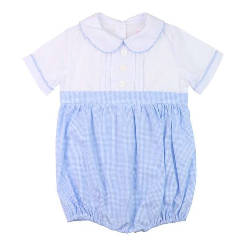 Blue And White Gingham  Bubble | Cecil and Lou