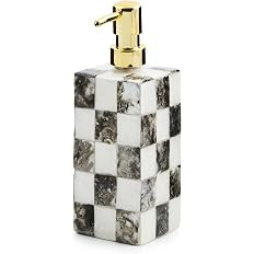 Amazon.com: MACKENZIE-CHILDS Capiz Soap Pump, Liquid-Soap Dispenser for Bathroom or Kitchen, Blac... | Amazon (US)