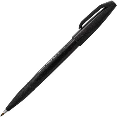Pentel Arts Sign Pen Brush Tip, Black Ink, Pack of 12 | Target