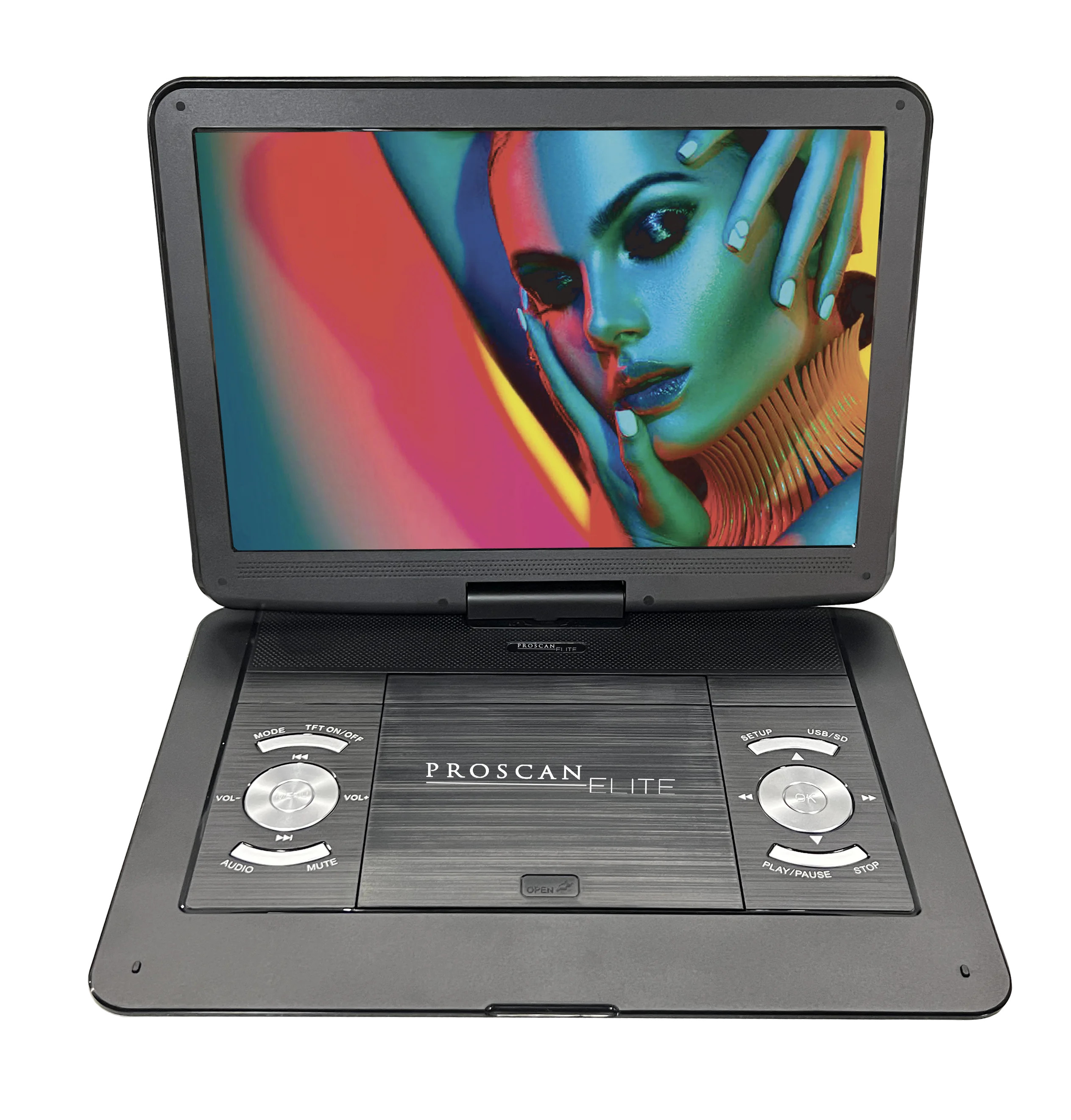 Proscan Elite 13.3" Portable DVD Player with 1366 × 768 HD Display, Black | Walmart (US)