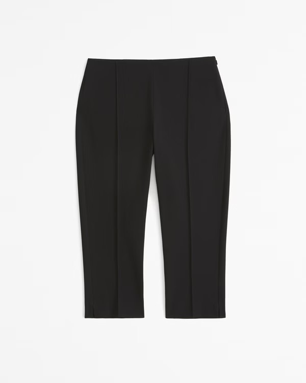 Low Rise Pintuck Capri Pant | Abercrombie & Fitch (US)