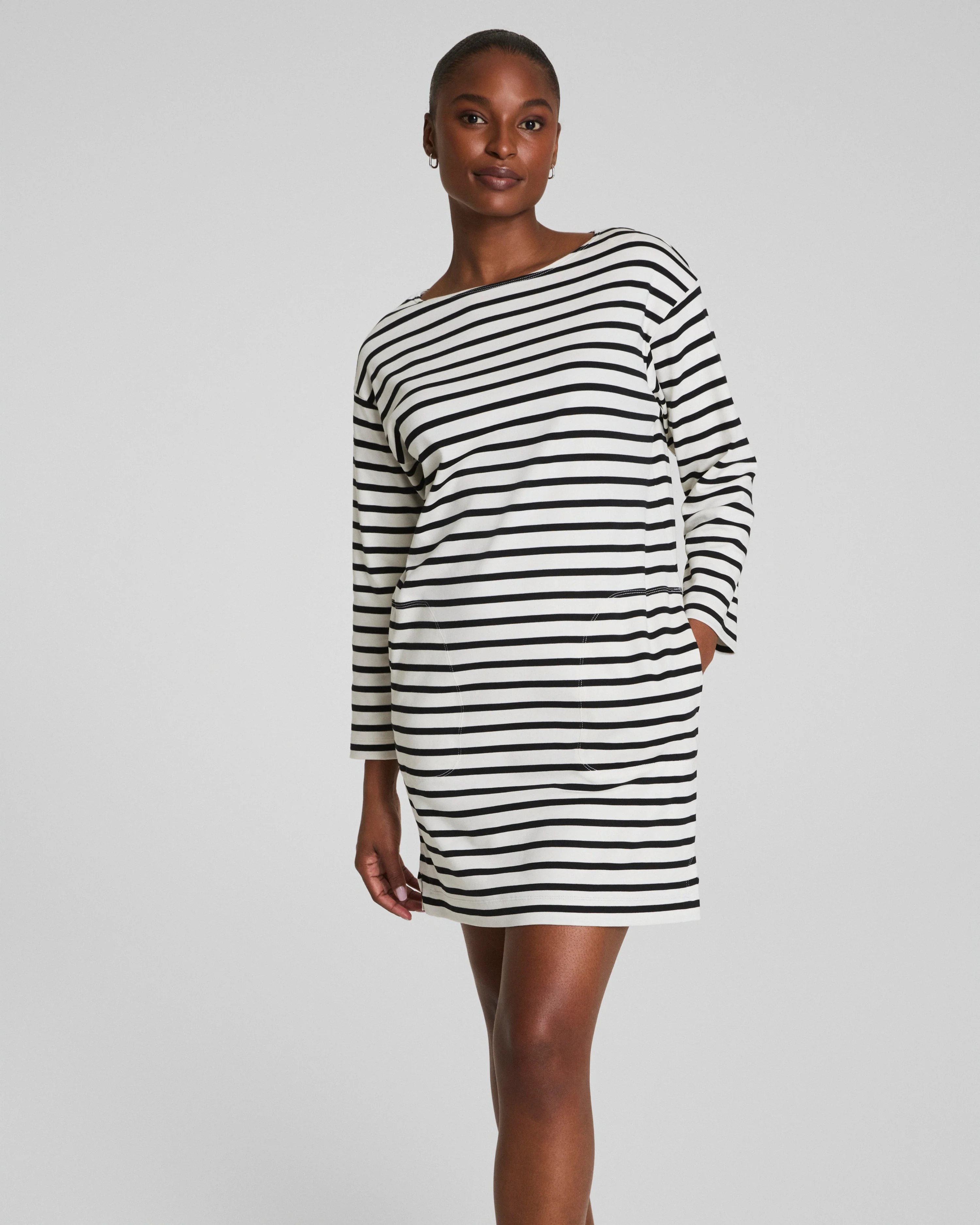 SPANX® Cotton Boatneck Mini Dress | Spanx