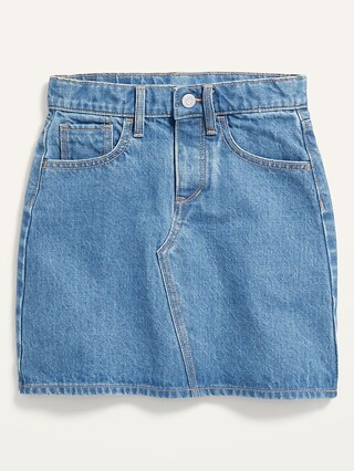 High-Waisted Button-Fly Jean Skirt for Girls | Old Navy (US)