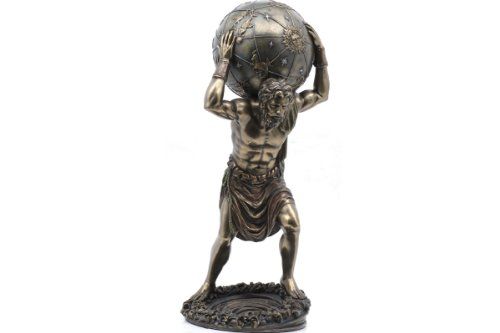 Pacific Giftware PTC 11.75 Inch Man with Atlas Globe Shrugged Resin Statue Figurine | Amazon (US)