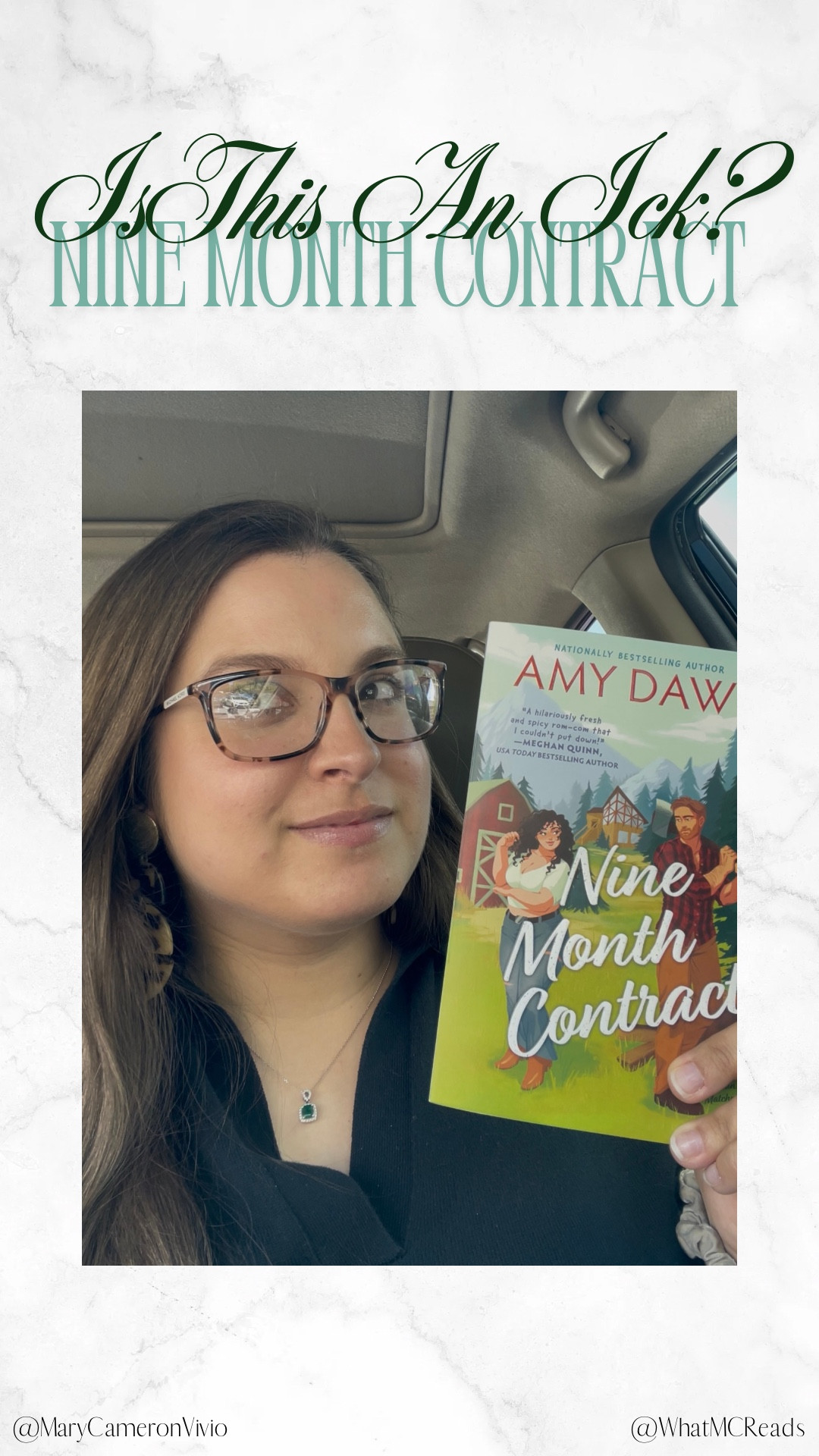 Is This an Ick? 🤔 I’m currently 60% of the way through Nine Month Contract by Amy Daws and I’m having a great time reading it. But I’m wondering if this is giving me an ick…

#RomanceReader #RomanceBook #BookRecommendation #Surrogate #BookClub Romance Book / Romance Reader / Romance Recommendation / Book Recommendation / What to Read / Romance Books of 2025 / 2025 Book Recommendations / Book Blogger 

#LTKFindsUnder100 #LTKHome #LTKFindsUnder50