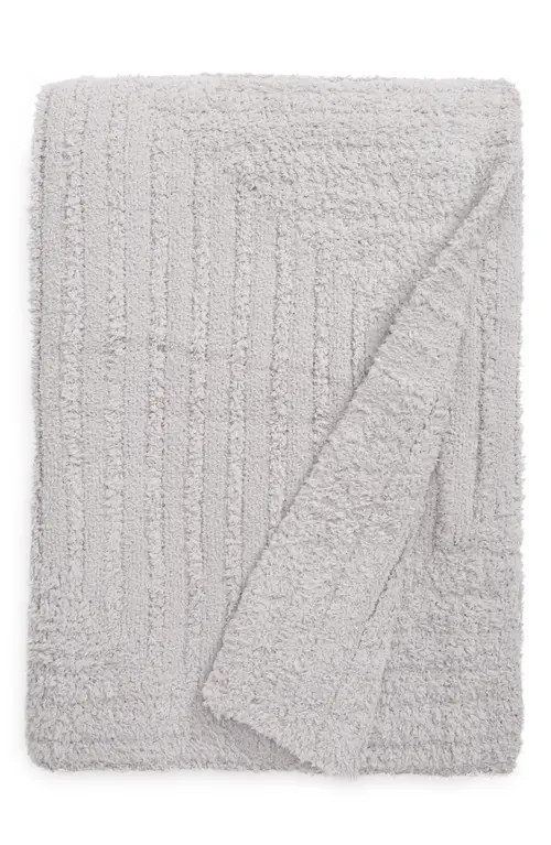barefoot dreams CozyChic™ Angular Rib Throw Blanket in Oyster at Nordstrom | Nordstrom