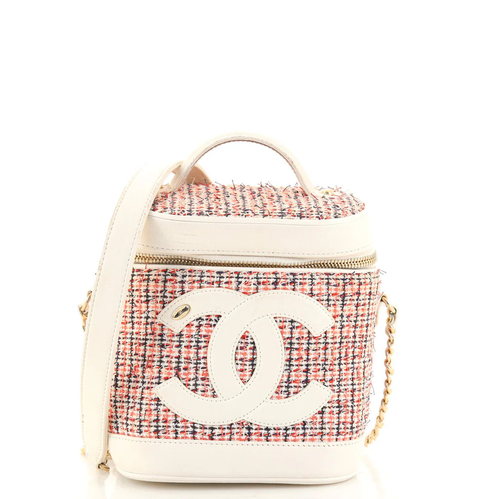 Chanel CC Mania Vanity Case Tweed with Lambskin Multi color 1575741 | Rebag