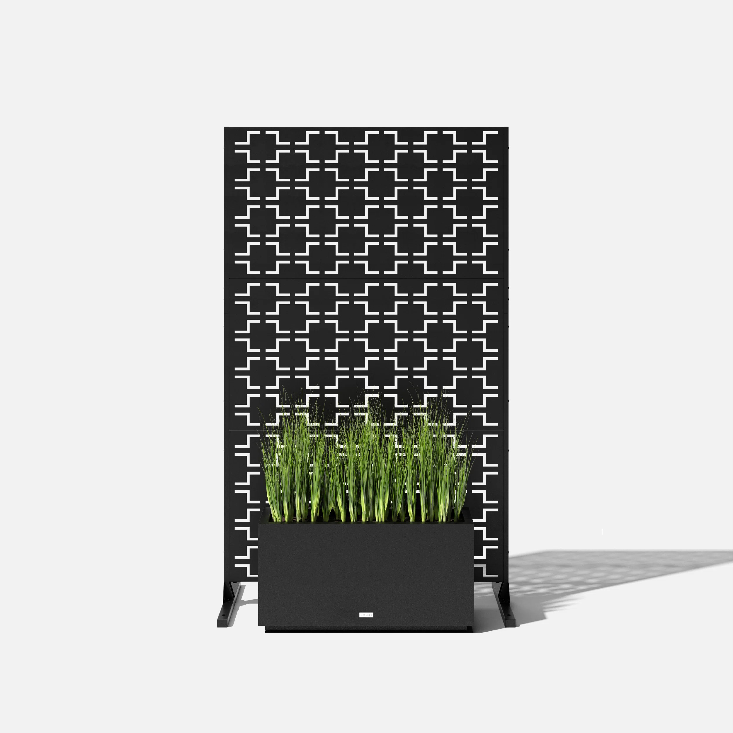 Screen Series Black Plastic Quadra Pattern Screen Set | Wayfair North America