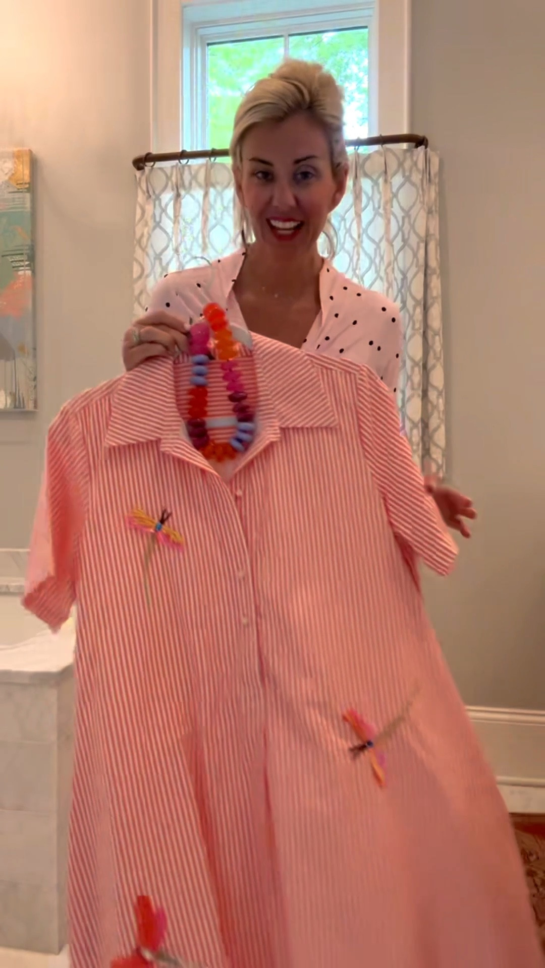 GRWM….the most adorable swing dress! I’m in xs and 8 sneaker. 