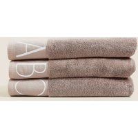 Pure Cotton Alphabet Towel - Neutral, Neutral | Marks and Spencer AU/NZ