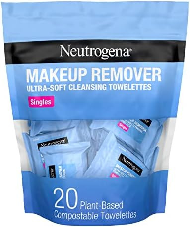Neutrogena Makeup Remover Facial Cleansing Towelette Singles, Daily Face Wipes Remove Dirt, Oil, ... | Amazon (US)