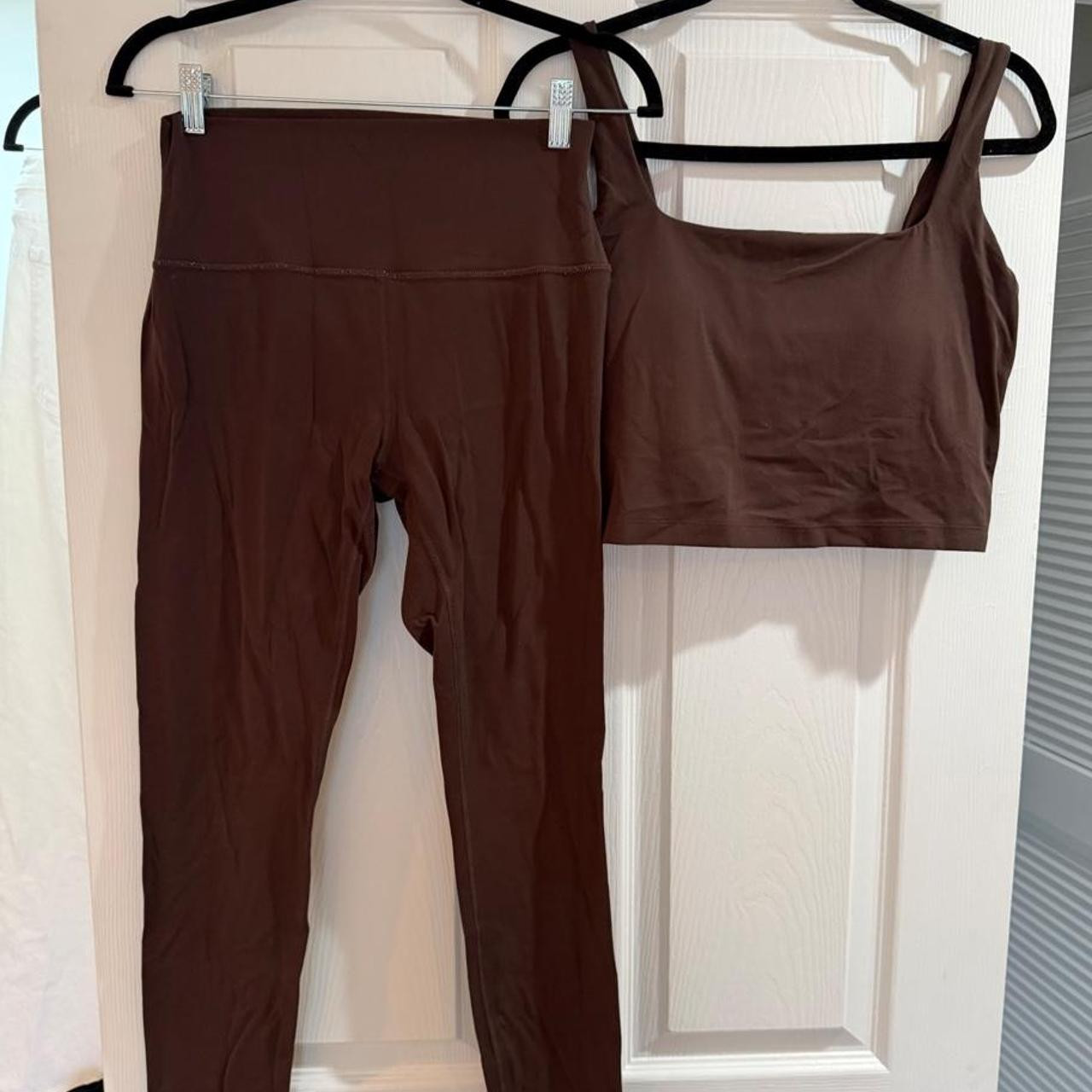 CRZ Yoga Women's Leggings - Brown | Depop US